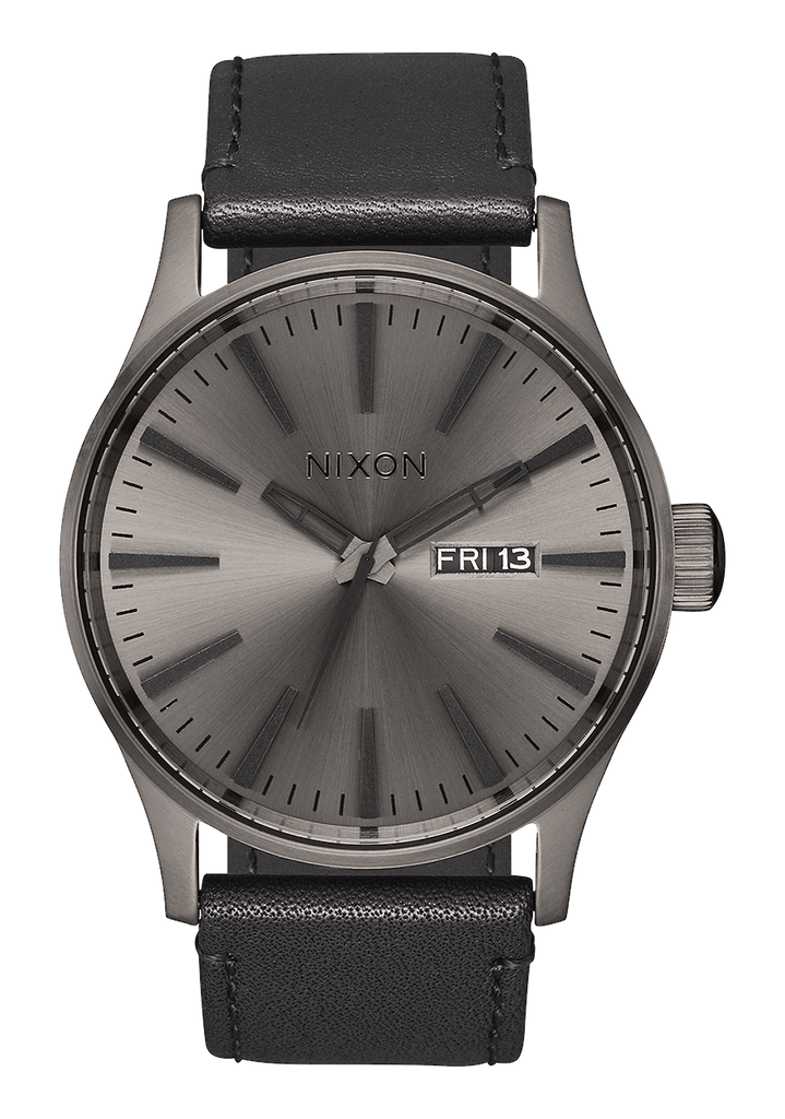 Nixon sentry leather clearance watch