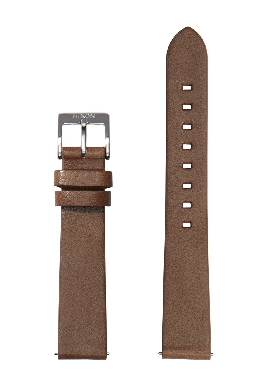 16mm Veg Tanned Leather Band - Olive View 1