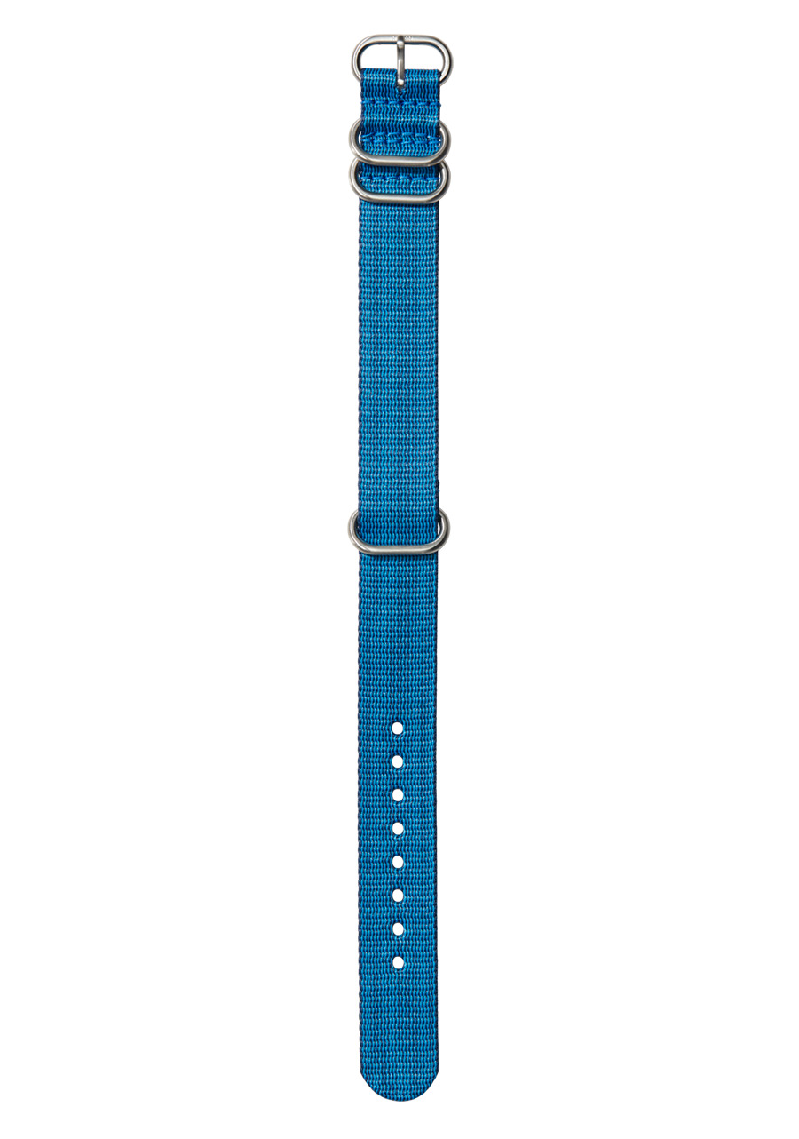 20mm Nylon #TIDE One Piece Band - Navy / Blue View 1