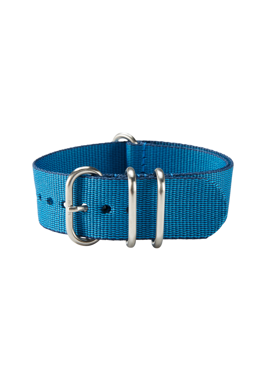 20mm Nylon #TIDE One Piece Band - Navy / Blue View 2