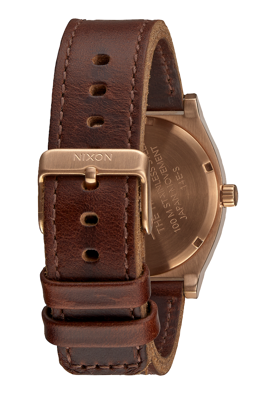
Nixon Time Teller Watch - Analog - Rose Gold / Gunmetal / Brown - View 3