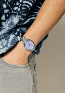 Time Teller - Silver / Lavender View 10