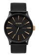 Sentry Leather - Matte Black / Gold