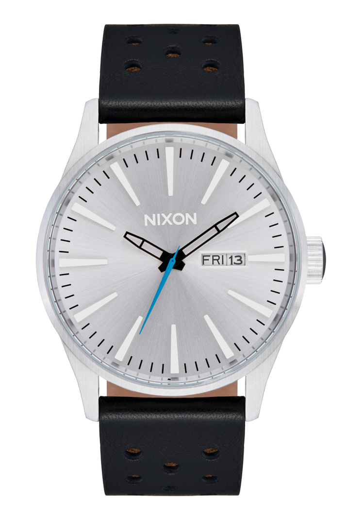 Sentry Leather - Chrome / Silver Sunray / Black