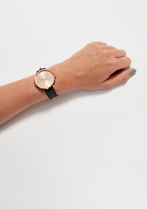 
Nixon Arrow Leather Watch - Analog - Rose Gold / Black - View 5