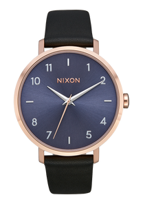 
Nixon Arrow Leather Watch - Analog - Rose Gold / Storm - View 1