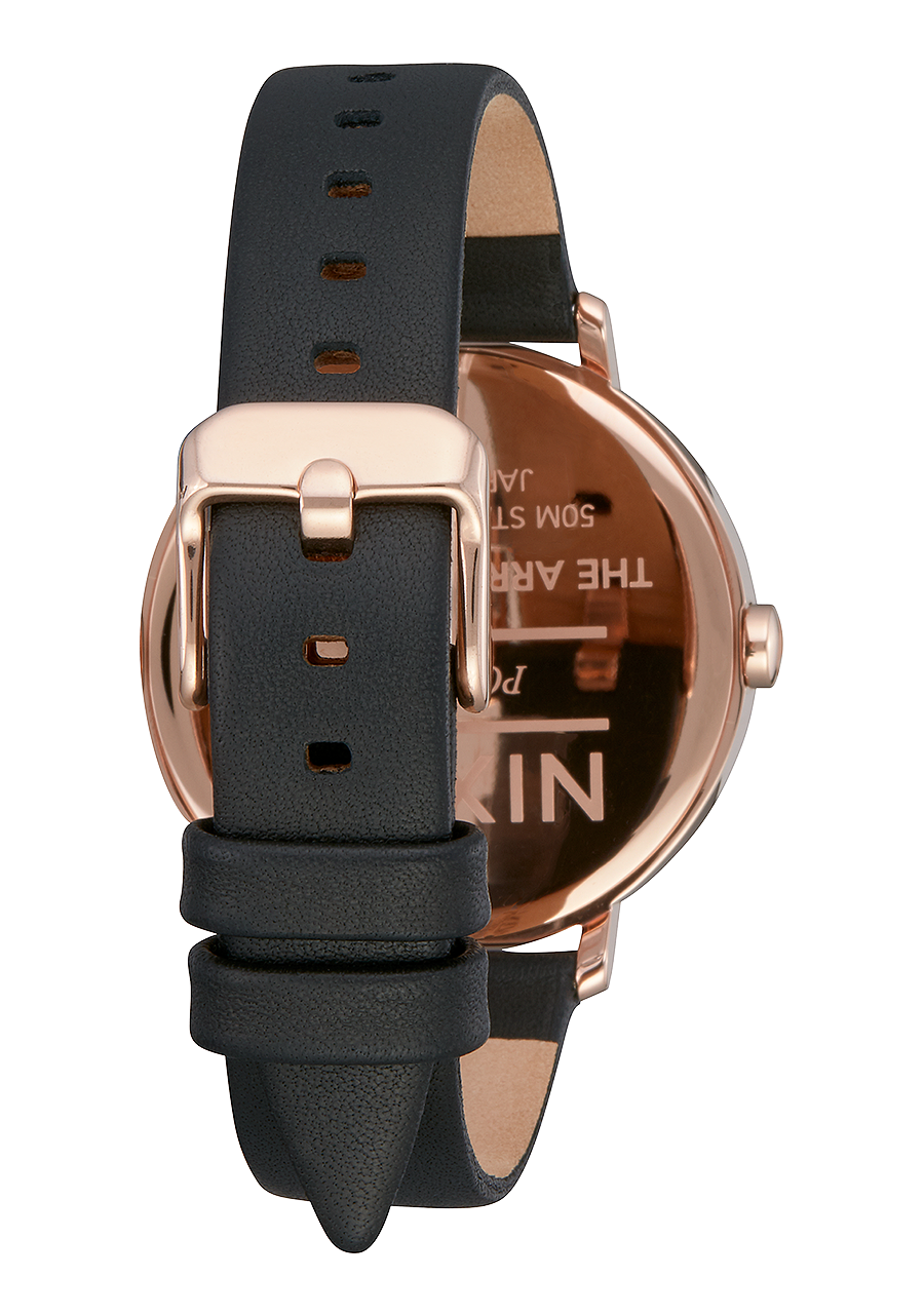 
Nixon Arrow Leather Watch - Analog - Rose Gold / Storm - View 3