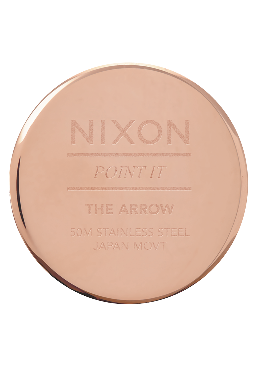 
Nixon Arrow Leather Watch - Analog - Rose Gold / Storm - View 4