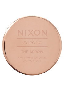 
Nixon Arrow Leather Watch - Analog - Rose Gold / Storm - View 4