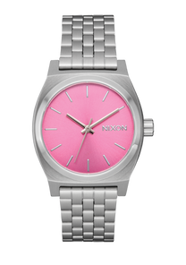 Medium Time Teller - Silver / Pink View 1