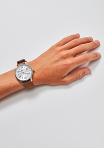 Patrol Leather - Silver / Brown View 5