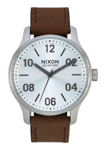 Patrol Leather - Silver / Brown View 1