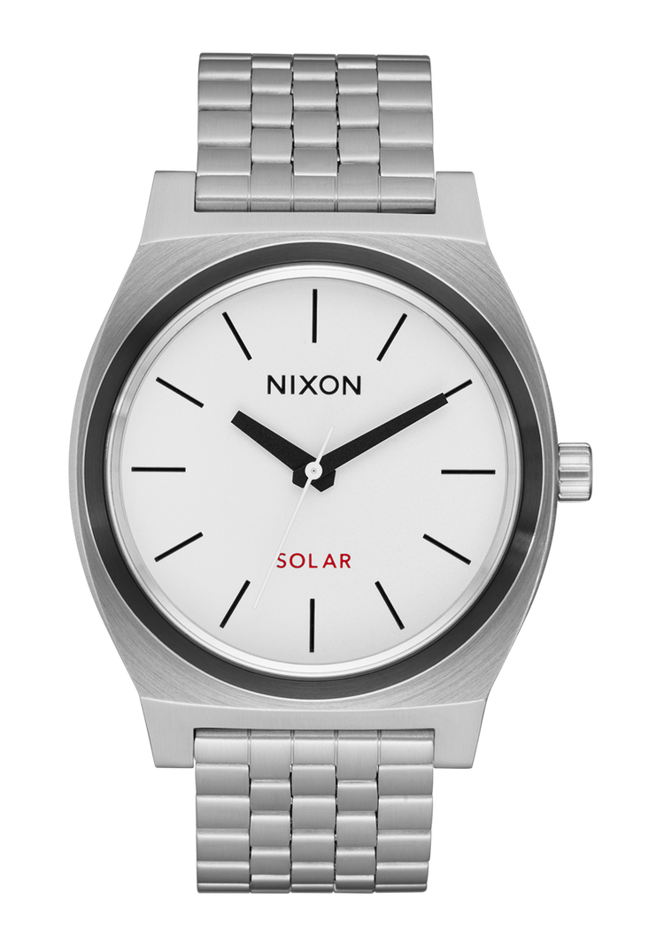 
Nixon Time Teller Solar Watch - Analog - Silver / White Lume - View 1