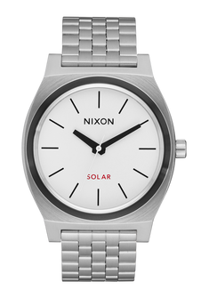 Time Teller Solar - Silver / White Lume