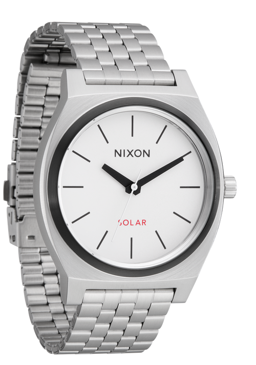 
Nixon Time Teller Solar Watch - Analog - Silver / White Lume - View 2