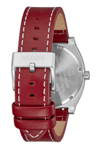 Time Teller Leather - Silver / Egret / Cranberry View 4