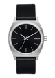 Time Teller Leather - Silver / Black