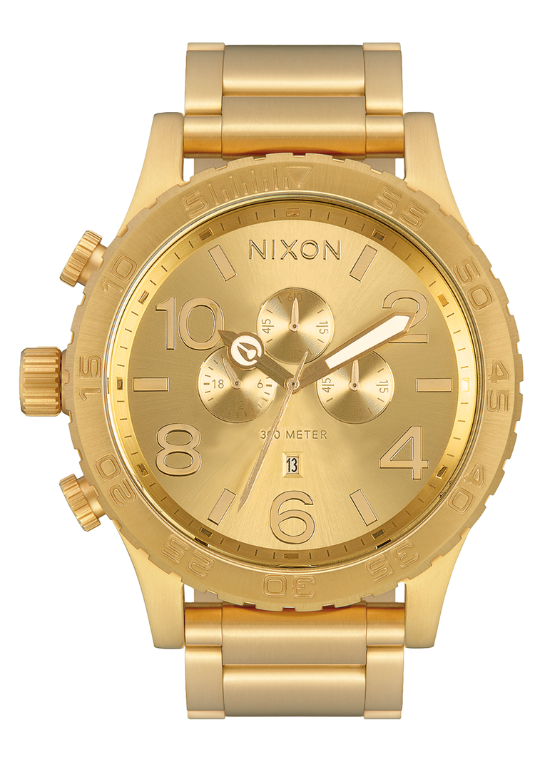 
Nixon 51-30 Chrono Watch - Analog - All Gold - View 1