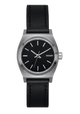 Small Time Teller Leather - Silver / Black