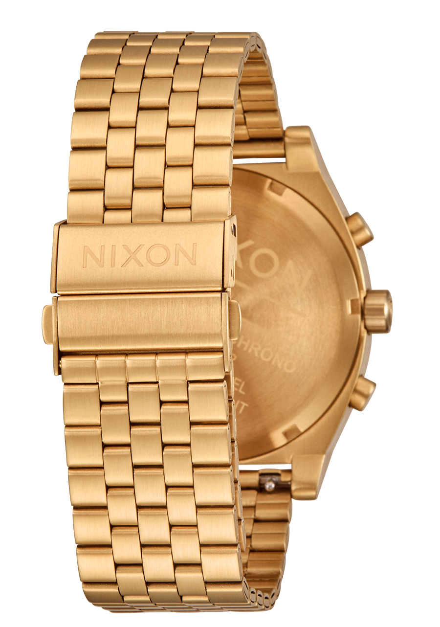 Time Teller Chrono - Gold / Green Sunray View 4