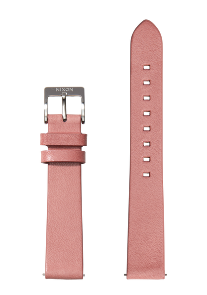 16mm Veg Tanned Leather Band - Dusty Rose View 1