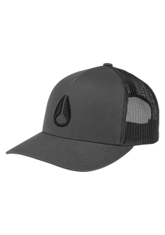 Iconed Trucker Hat - Charcoal / Black