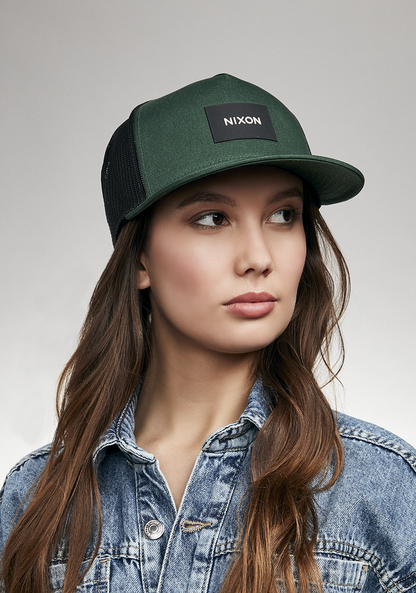 Team Trucker Hat - Green / Black View 8