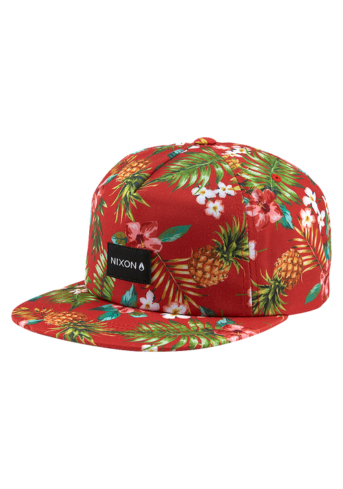 Tropics Snapback Hat - Red