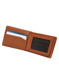 Pass Leather Wallet - Saddle View 2