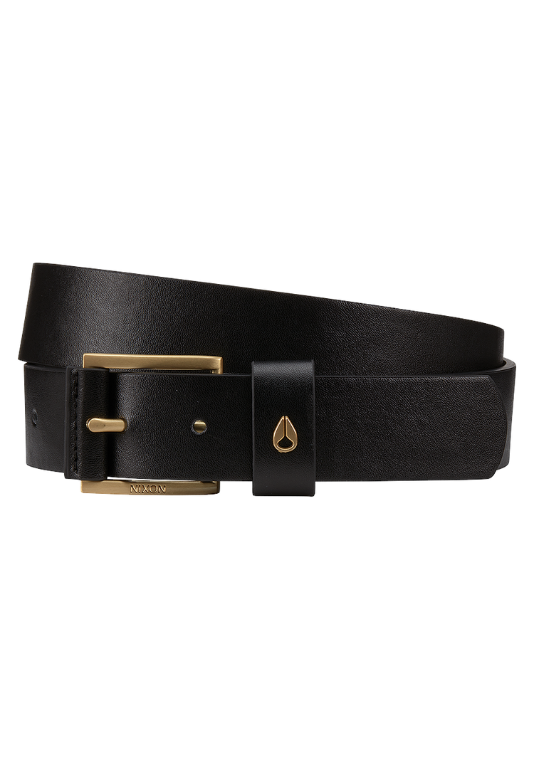 Americana Vegan Belt - Black / Gold