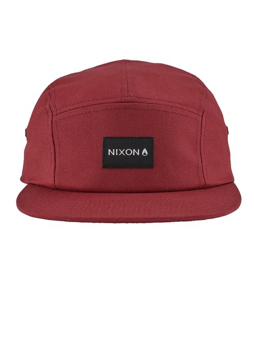 Mikey 5 Panel Hat - Burgundy