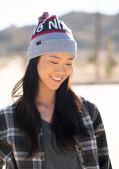 Teamster Beanie - Heather Gray / Red View 6