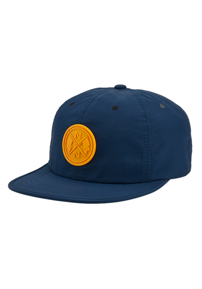 Flight Strapback Hat - Midnight Blue / Dark Yellow View 1