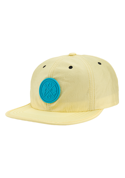 Flight Strapback Hat - Light Yellow / Aqua