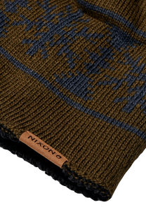 Meister Wool Pom Beanie - Olive / Multi View 2