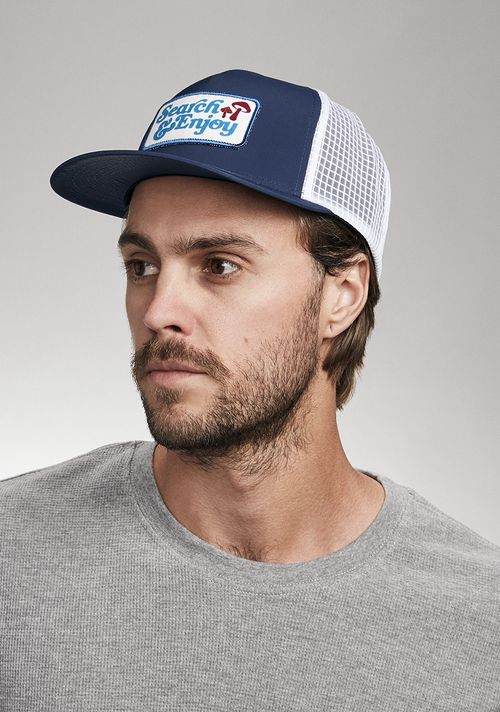 Searchin Trucker - Navy / White