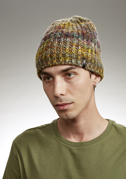 Owens Beanie - Green / Multi View 3