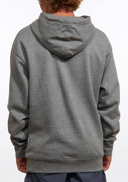 Wordmark Hoodie - Dark Heather Gray View 3