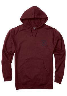 Spot Hoodie - Burgundy / Navy