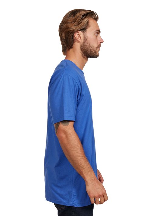 Basis Repreve® T-Shirt - Heather Sapphire / Gray