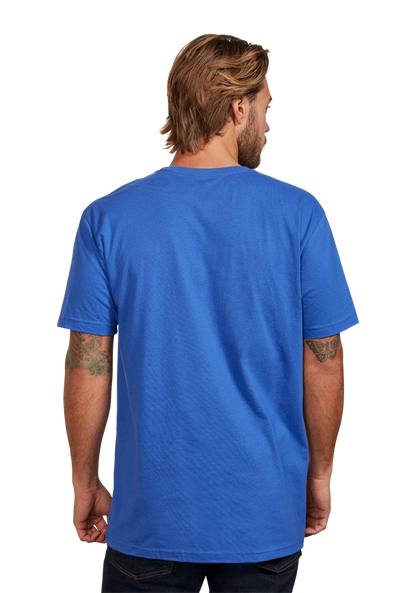 Basis Repreve® T-Shirt - Heather Sapphire / Gray View 5